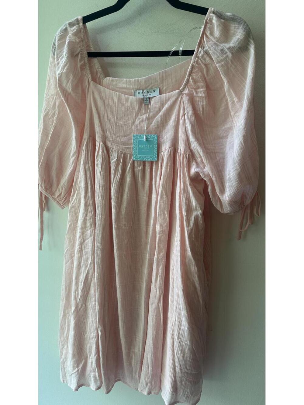 Hayden Light Pink Babydoll Mini Dress